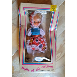 Dolls Of All Nations Poland #1052 in Box! VINTAGE! Hills Dept. Store Stock